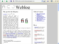 Screenshot of this weblog in Mozilla.